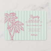 Green Palm Springs Pastell Beach Registry Insert (Vorderseite)