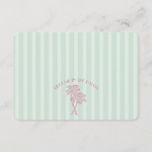 Green Palm Springs Pastell Beach Registry Insert
