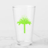Green Palm Tree Glass Glas (Rückseite)