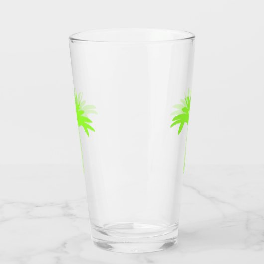 Green Palm Tree Glass Glas (Links)