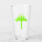 Green Palm Tree Glass Glas (Vorderseite)