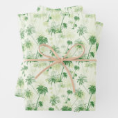 Green Palm Tree Muster Geschenkpapier Set (Beispiel)