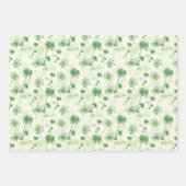 Green Palm Tree Muster Geschenkpapier Set (Vorderseite)