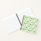 Green Palm Tree Muster Notizbuch (Innenseite)