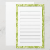 Green Palm Trees Pattern Briefpapier (Vorne/Hinten)