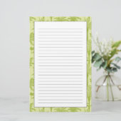 Green Palm Trees Pattern Briefpapier (Stehend Vorderseite)