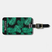 Green Palm Verlasse Personalisierte Gepäckmarke Gepäckanhänger (Vorderseite horizontal)