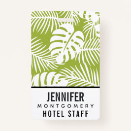 Green Palm Verlasse Regenwaldmuster Ausweis