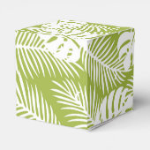 Green Palm Verlasse Regenwaldmuster Geschenkschachtel (Rückseite)