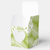 Green Palm Verlasse Regenwaldmuster Geschenkschachtel (Geöffnet)