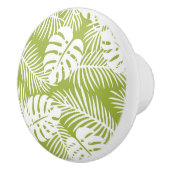 Green Palm Verlasse Regenwaldmuster Keramikknauf (Rechts)