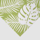 Green Palm Verlasse Regenwaldmuster Seidenpapier (Ausschnitt)