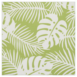 Green Palm Verlasse Regenwaldmuster Stoff