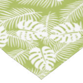 Green Palm Verlasse Regenwaldmuster Tischdecke (Schrägansicht)