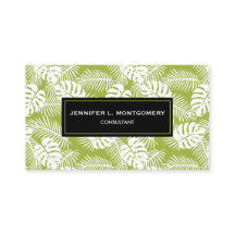 Green Palm Verlasse Regenwaldmuster