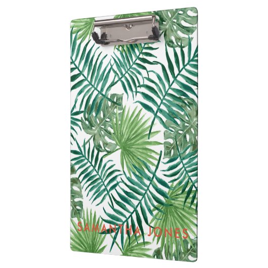 Green Palm Verlasse trendy Classic Modern Klemmbrett (Links)