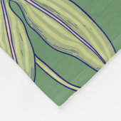 Green Palmate-Blätter Fleecedecke (Ecke)