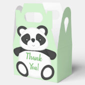 Green Panda Bear Baby Dusche Geschenkschachtel (Geöffnet)