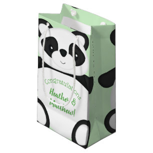 Green Panda Bear Baby Dusche Kleine Geschenktüte