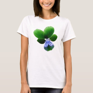 Green Pansy Ladys T Shirt