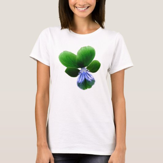 Green Pansy Ladys T Shirt (Vorderseite)