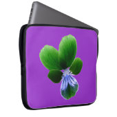 Green Pansy Laptop Bag Laptopschutzhülle (Vorne Rechts)