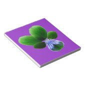 Green Pansy Notepad Notizblock (angewinkelt)