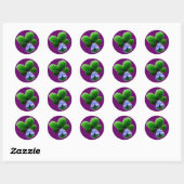 Green Pansy Sticker (Blatt)
