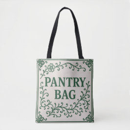 "GREEN PANTRY BAG" - CHINOISERIE TOTE TASCHE