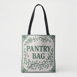 "GREEN PANTRY BAG" - CHINOISERIE TOTE TASCHE