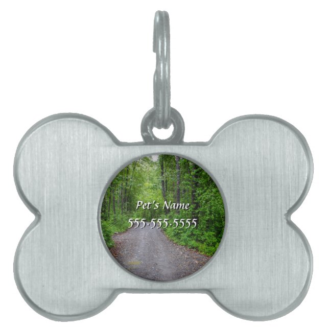 Green Paradise Pet Name Tag Tiermarke (Vorderseite)