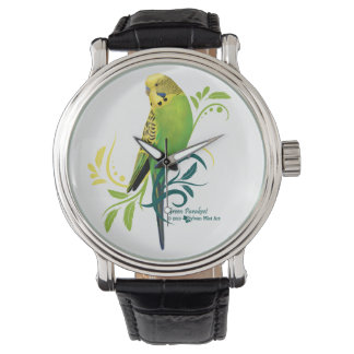 Green Parakeet Armbanduhr