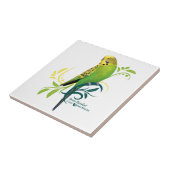 Green Parakeet Fliese (Seite)