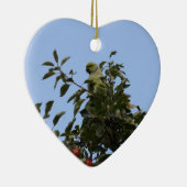 Green Parakeet Keramikornament (Rechts)
