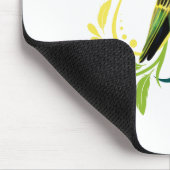 Green Parakeet Mousepad (Ecke)