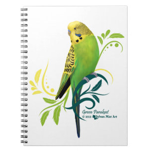 Green Parakeet Notizblock