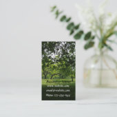 Green Park Business Card Visitenkarte (Stehend Vorderseite)