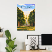 Green Park London Reiseplakat Poster (Heimbüro)