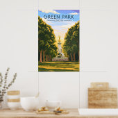 Green Park London Reiseplakat Poster (Küche)