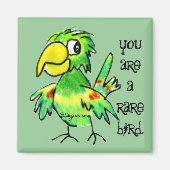Green Parrot Magnet (Vorne)