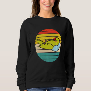 Green Parrot Sleeping Sweatshirt
