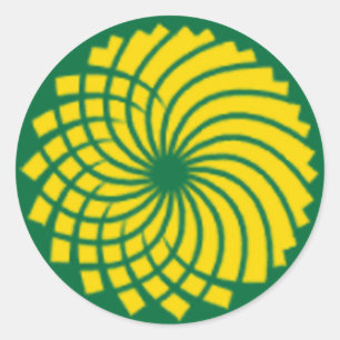 GREEN PARTY RUNDER AUFKLEBER