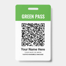 Green Pass-Impfzertifikat PVC bedruckt