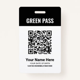 Green Pass-Impfzertifikat PVC Black Ausweis