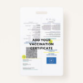 Green Pass-Impfzertifikat PVC Black Ausweis (Rückseite)