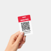 Green Pass-Impfzertifikat PVC Red Ausweis (Handheld)