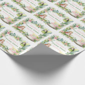 Green Pastel Fairy Erster Geburtstag - Geschenkpapier (Ecke)