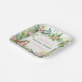 Green Pastel Fairy Erster Geburtstag - Pappteller (Gewinkelt)