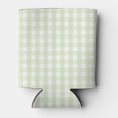 Green Pastel Gingham Pattern Grandmillenial  Dosenkühler (Vorderseite)