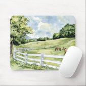 Green Pastures Ranch Pferde Mousepad (Mit Mouse)